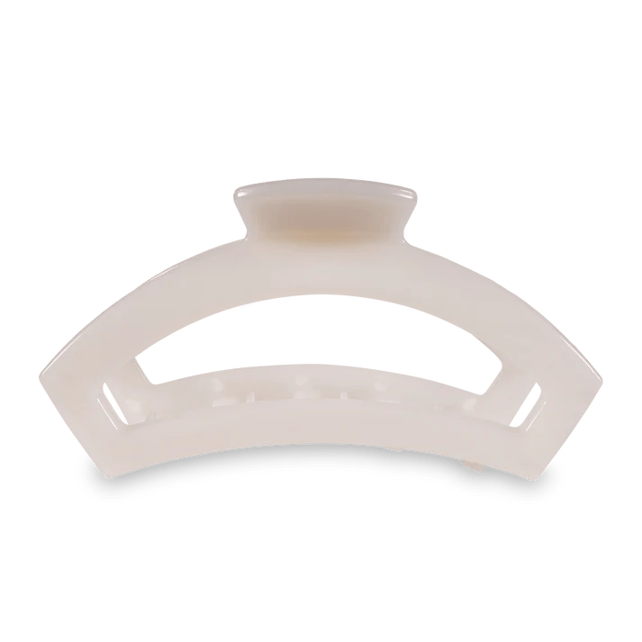 TELETIES - Open Coconut White Large Claw Hair Clip - Accessories - Hair - Teleties