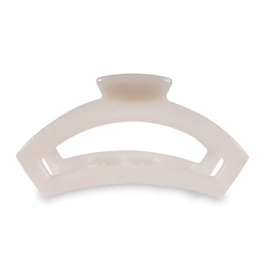 TELETIES - Open Coconut White Large Claw Hair Clip - Accessories - Hair - Teleties
