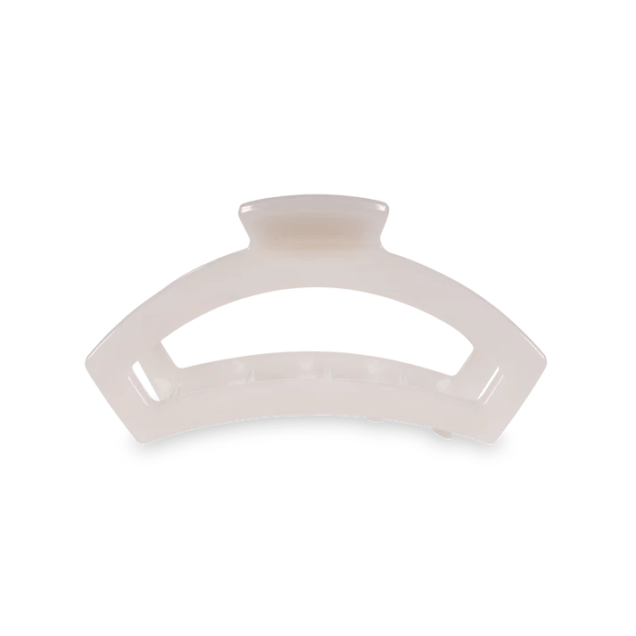 TELETIES - Open Coconut White Medium Claw Hair Clip - Accessories - Hair - Teleties