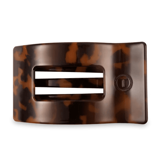 TELETIES - Tortoise Large Flat Rectangle Hair Clip - Accessories - Hair - Teleties