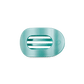 TELETIES - Totally Turquoise Small Flat Round Hair Clip - Accessories - Hair - Teleties