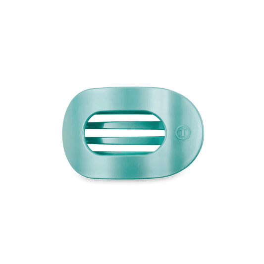 TELETIES - Totally Turquoise Small Flat Round Hair Clip - Accessories - Hair - Teleties