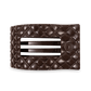 TELETIES - Truly Taupe Quilted Large Flat Rectangle Hair Clip - Accessories - Hair - Teleties