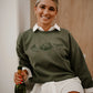 Thanksgiving Embroidered Sweatshirt - Tops - Sweatshirts - Summer Tees