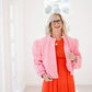 The Best Quilted Pink Puff Jacket - Outerwear - Jackets - Peach Love CA