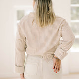 The High Rise Slim Wide Leg Beige Jeans - Bottoms - Pants - Saige Denim