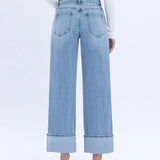 The Lou High Rise Medium Denim Jeans - Bottoms - Pants - Vervet - Flying Monkey