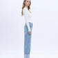 The Lou High Rise Medium Denim Jeans - Bottoms - Pants - Vervet - Flying Monkey