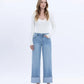 The Lou High Rise Medium Denim Jeans - Bottoms - Pants - Vervet - Flying Monkey