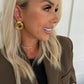 The Mia Gold Circle Earrings - Jewelry - Earrings - Chansutt Pearls