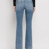 The Misty Mid Rise Boot Cut Jeans - Bottoms - Pants - Vervet - Flying Monkey