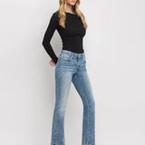 The Misty Mid Rise Boot Cut Jeans - Bottoms - Pants - Vervet - Flying Monkey