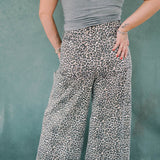 The Super High Rise Wide Leg Leopard Jeans - Bottoms - Pants - Saige Denim