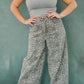 The Super High Rise Wide Leg Leopard Jeans - Bottoms - Pants - Saige Denim