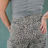 The Super High Rise Wide Leg Leopard Jeans - Bottoms - Pants - Saige Denim