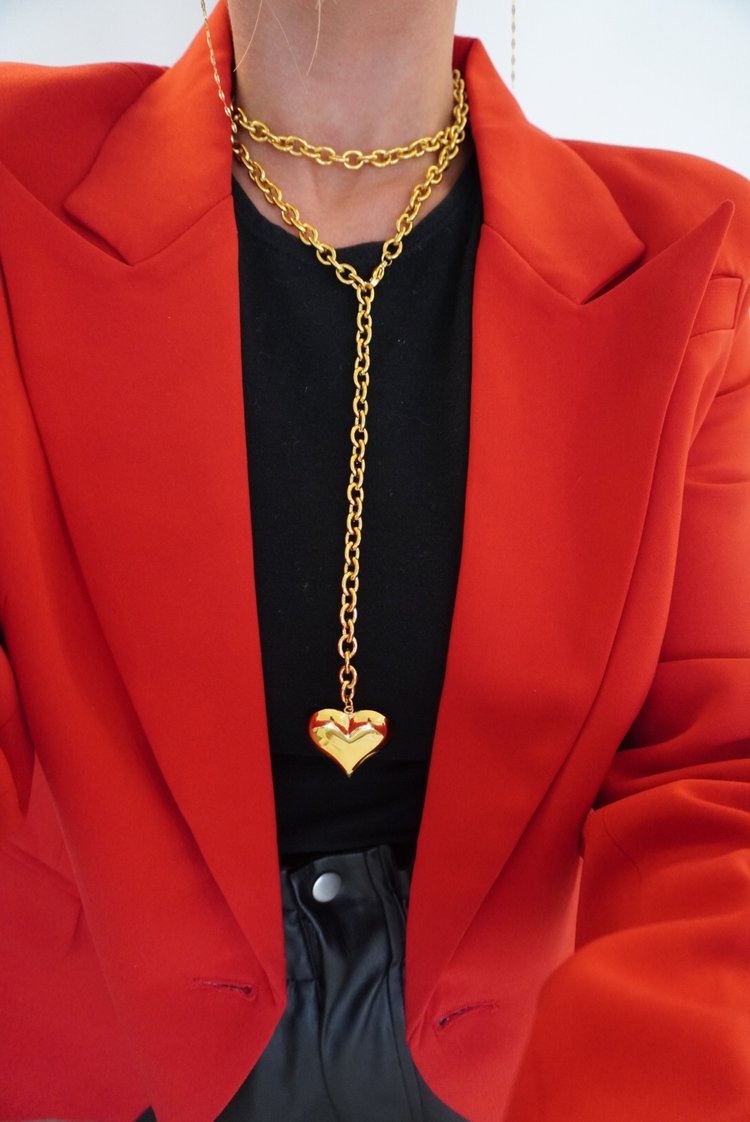 The XL Heart Wrap Necklace - Jewelry - Necklaces - Chansutt Pearls