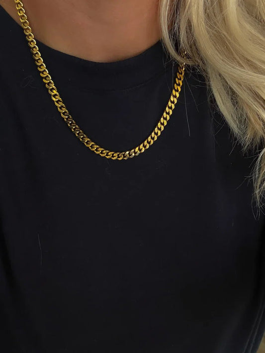 Thin Gold Chain Layer Necklace - Jewelry - Necklaces - Chansutt Pearls