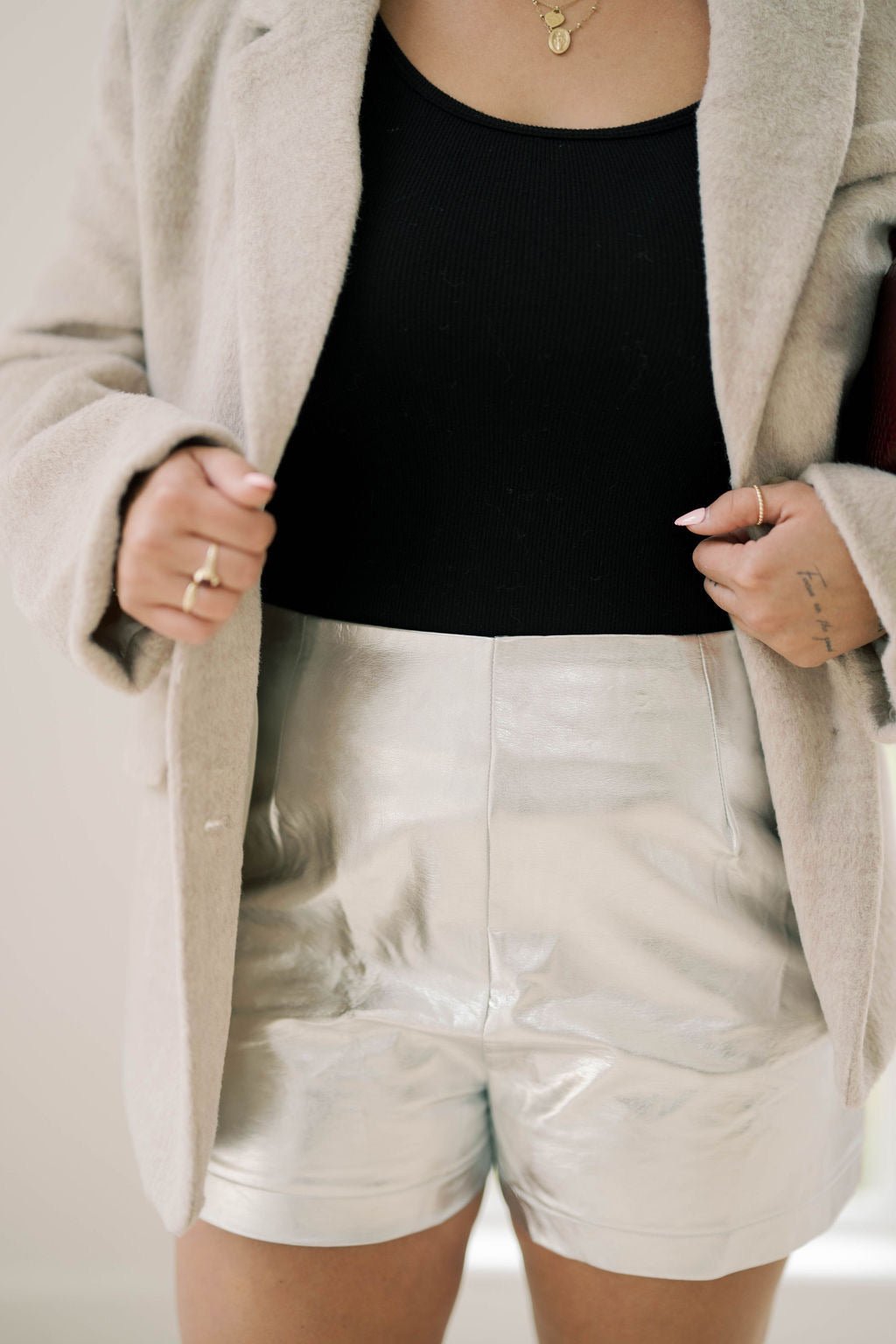 This is Me Shine Metallic Shorts - Bottoms - Shorts - She & Sky