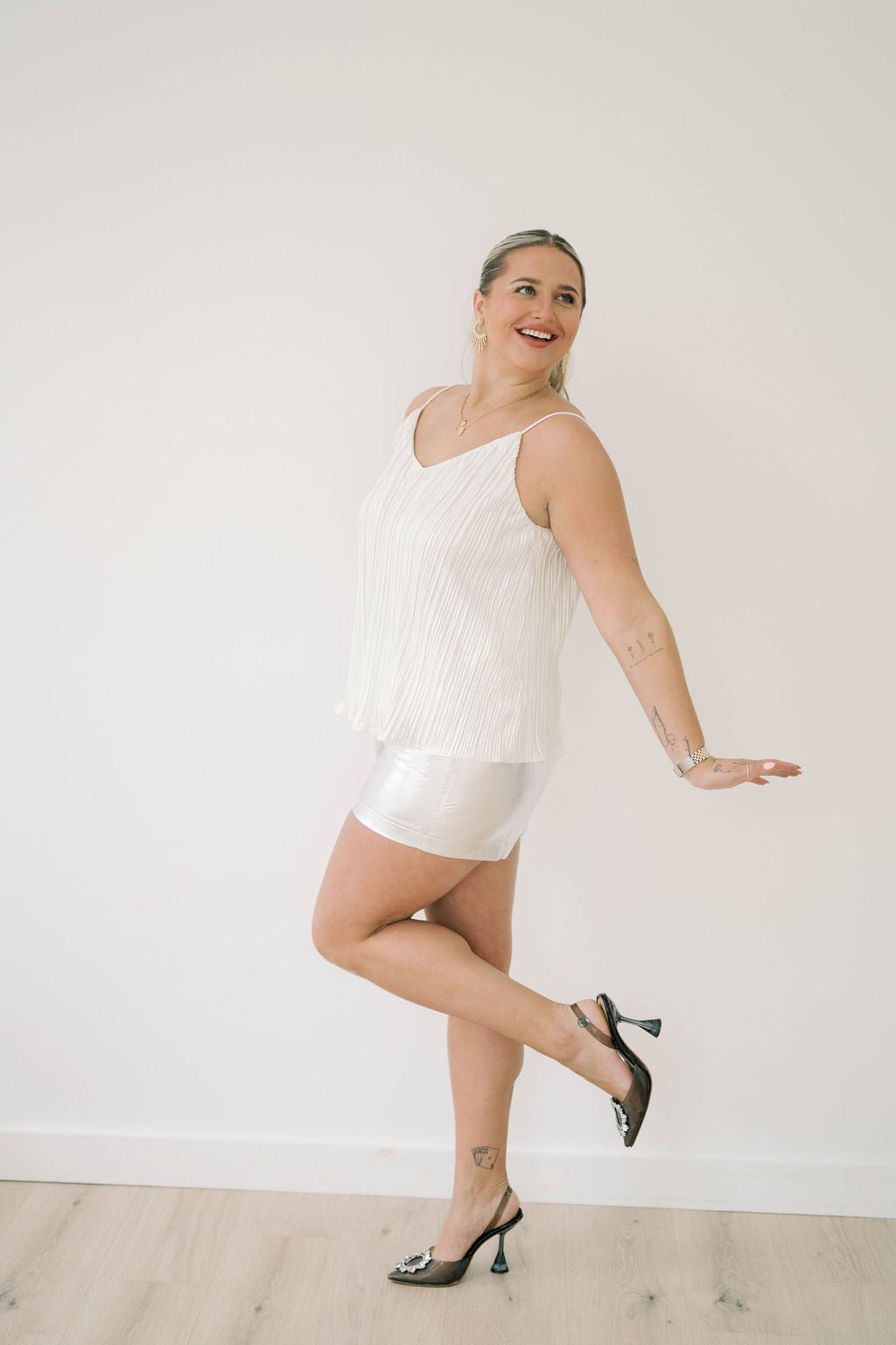 This is Me Shine Metallic Shorts - Bottoms - Shorts - She & Sky