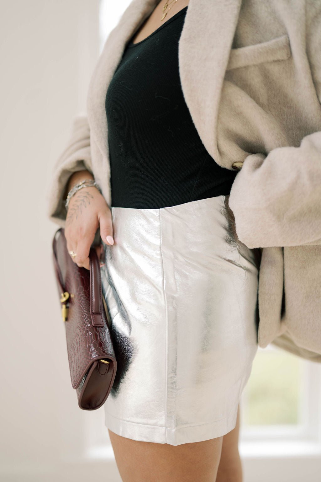 This is Me Shine Metallic Shorts - Bottoms - Shorts - She & Sky