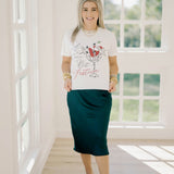 Tini Bit Festive Cropped Tee - Tops - Tees - Summer Tees