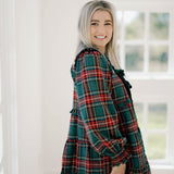 'Tis the Season Plaid Ruffle Dress - Dresses - Peach Love CA