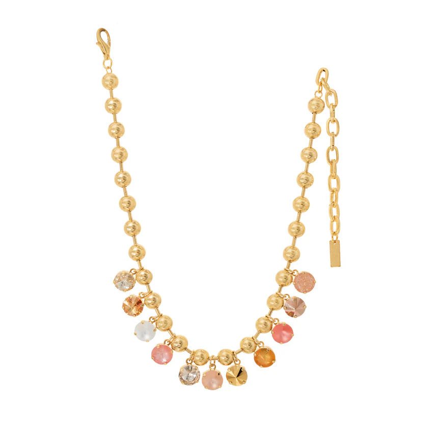 TOVA - Gold Anya Peach Necklace - Jewelry - Necklaces - Tova
