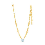 TOVA - Gold Dereka Necklace Fairy Dust in Ultra Petal Pink Moon - Jewelry - Necklaces - Tova
