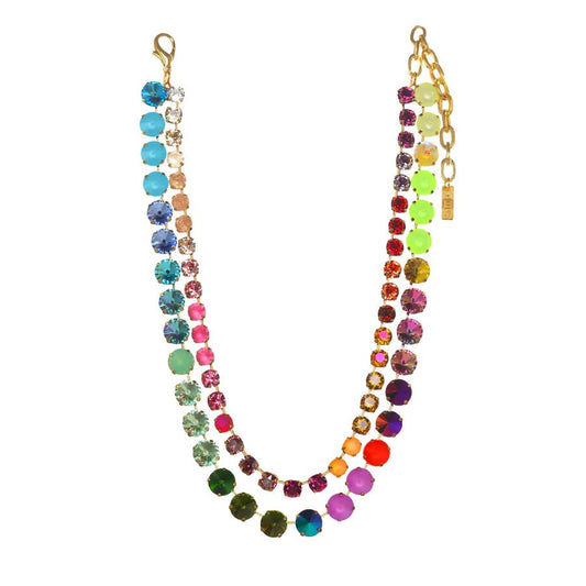 TOVA - Gold Gweneth Necklace in Rainbow Ombre - Jewelry - Necklaces - Tova