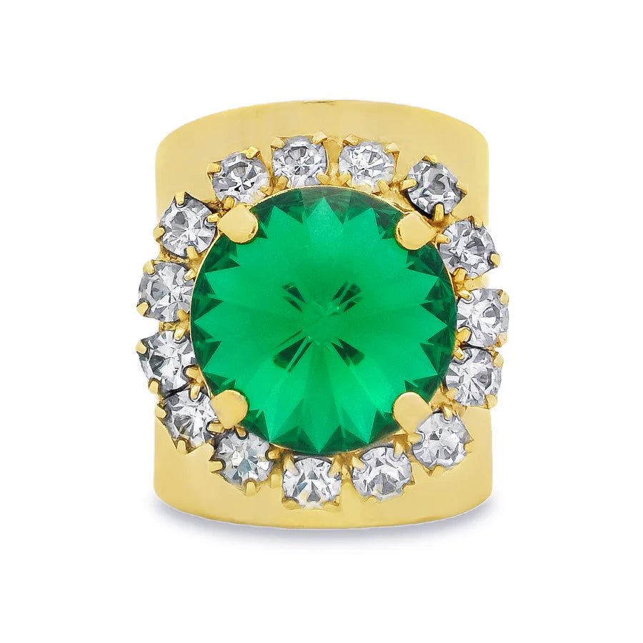 TOVA - Gold Jacci Majestic Green Ring - Jewelry - Rings - Tova
