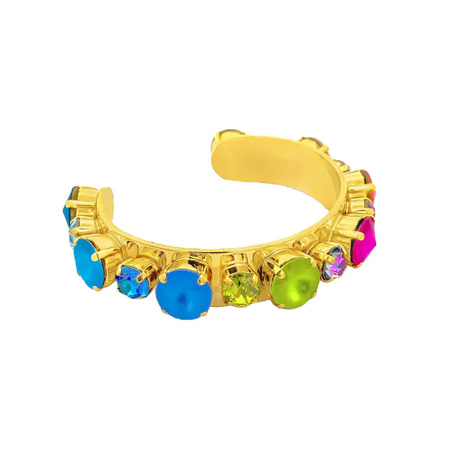 TOVA - Gold Jean Candy Crush Cuff Bracelet - Jewelry - Bracelets - Tova