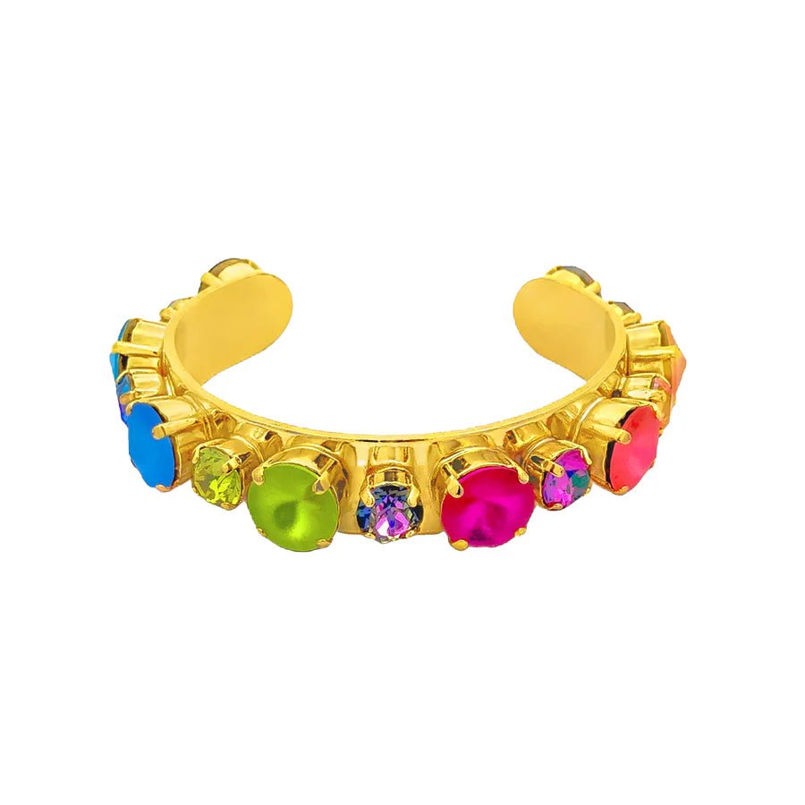 TOVA - Gold Jean Candy Crush Cuff Bracelet - Jewelry - Bracelets - Tova
