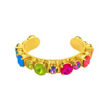 TOVA - Gold Jean Candy Crush Cuff Bracelet - Jewelry - Bracelets - Tova