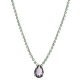 TOVA - Gold Milli Necklace in Tanzanite/Amethyst - Jewelry - Necklaces - Tova