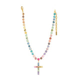 TOVA - Gold Mini Donatella Necklace in Fairy Dust - Jewelry - Necklaces - Tova
