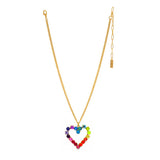 TOVA - Gold Mini Heart Candy Crush Necklace - Jewelry - Necklaces - Tova