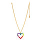 TOVA - Gold Mini Heart Candy Crush Necklace - Jewelry - Necklaces - Tova