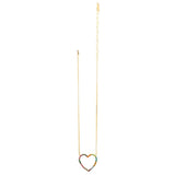 TOVA - Gold Multi Mini Open Heart Necklace - Jewelry - Necklaces - Tova