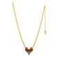 TOVA - Gold Multi Rhinestone Candy Heart Necklace - Jewelry - Necklaces - Tova