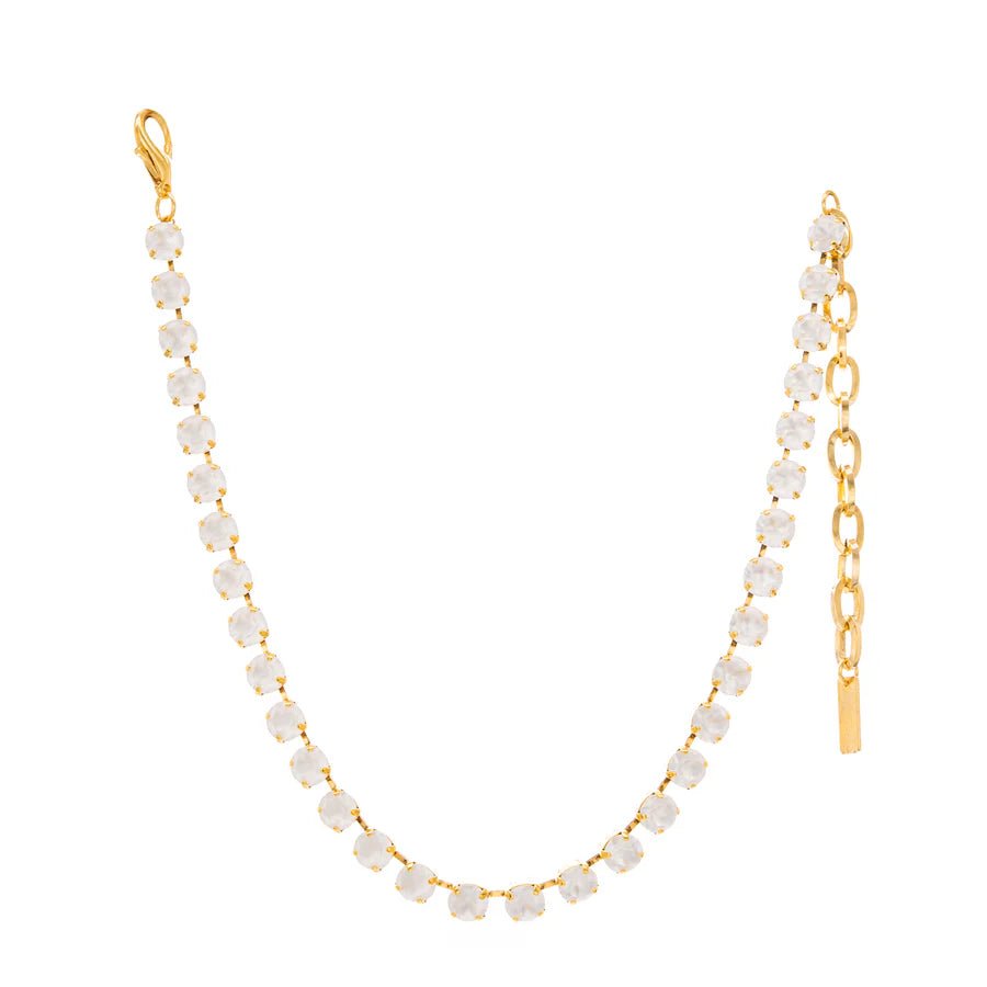TOVA - Gold Oakland Necklace White Matte - Jewelry - Necklaces - Tova