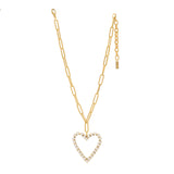 TOVA - Gold POP Heart Necklace in Pearls - Jewelry - Necklaces - Tova