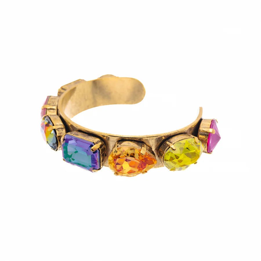 TOVA - Gold Roma in Candy Crush Bracelet Cuff - Jewelry - Bracelets - Tova