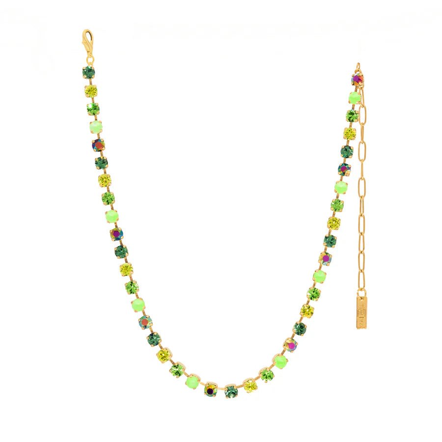 TOVA - Gold Sarina Green Mix Necklace - Jewelry - Necklaces - Tova