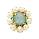 TOVA - Gold Twiggy Plus in Agave Ignite & Pearls Ring - Jewelry - Rings - Tova