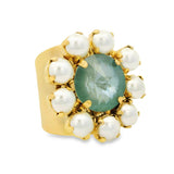 TOVA - Gold Twiggy Plus in Agave Ignite & Pearls Ring - Jewelry - Rings - Tova