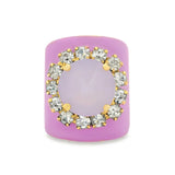 TOVA - Jacci Gold in Enamel Fairy Dust Lavendelle Ring - Jewelry - Rings - Tova