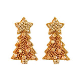 Twinkle Mini Christmas Gold Tree Stud Earrings - Jewelry - Earrings - Gaby & Grace