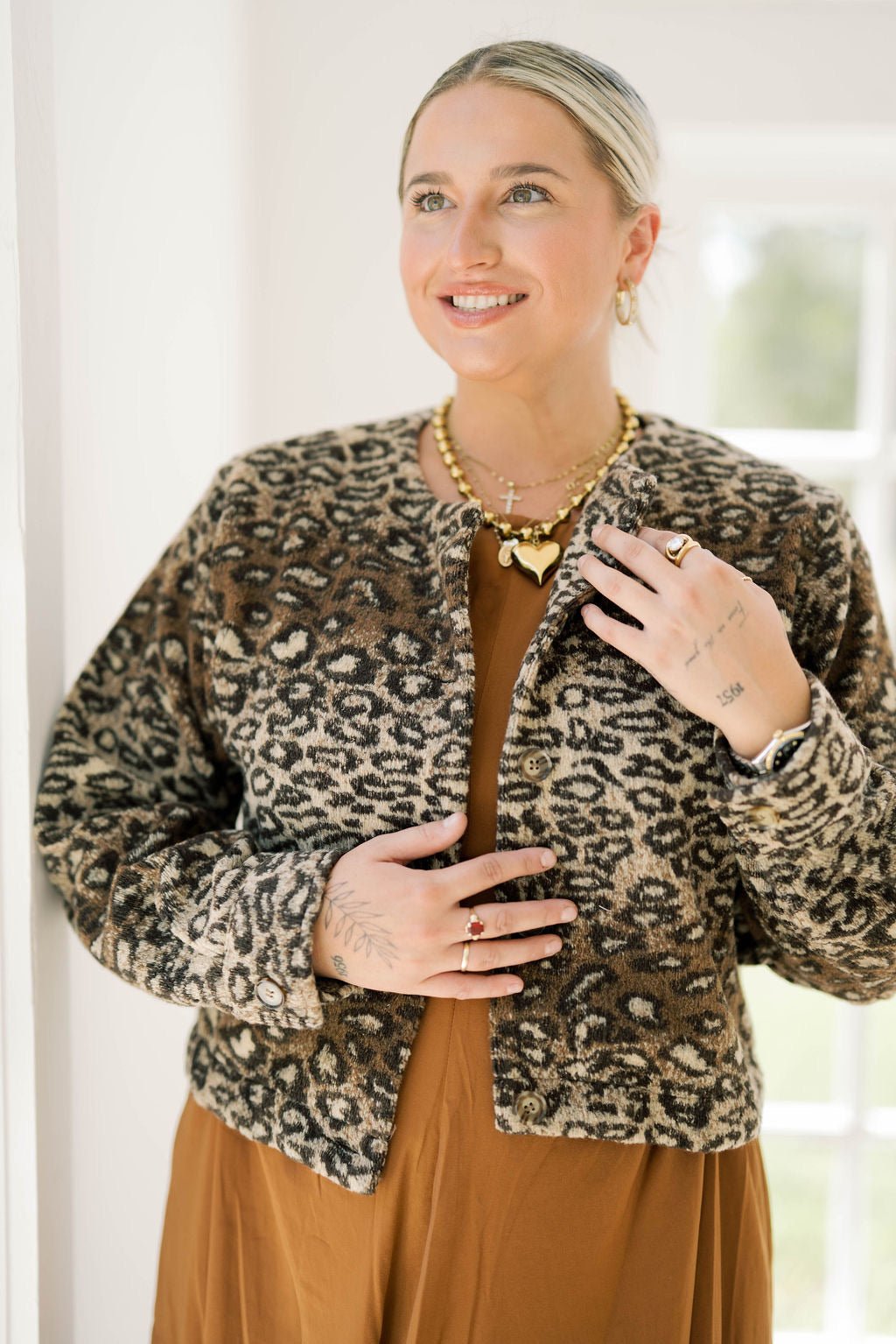 Uptown Chic Fur Leopard Jacket - Outerwear - Jackets - Needii