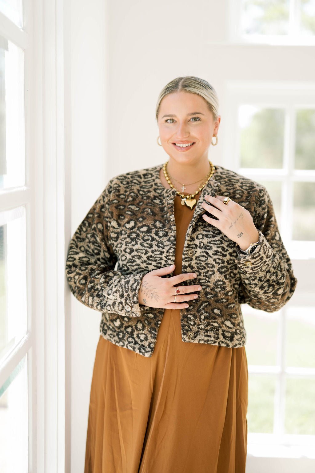 Uptown Chic Fur Leopard Jacket - Outerwear - Jackets - Needii