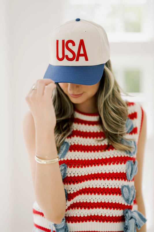 USA Canvas Trucker Hat - 